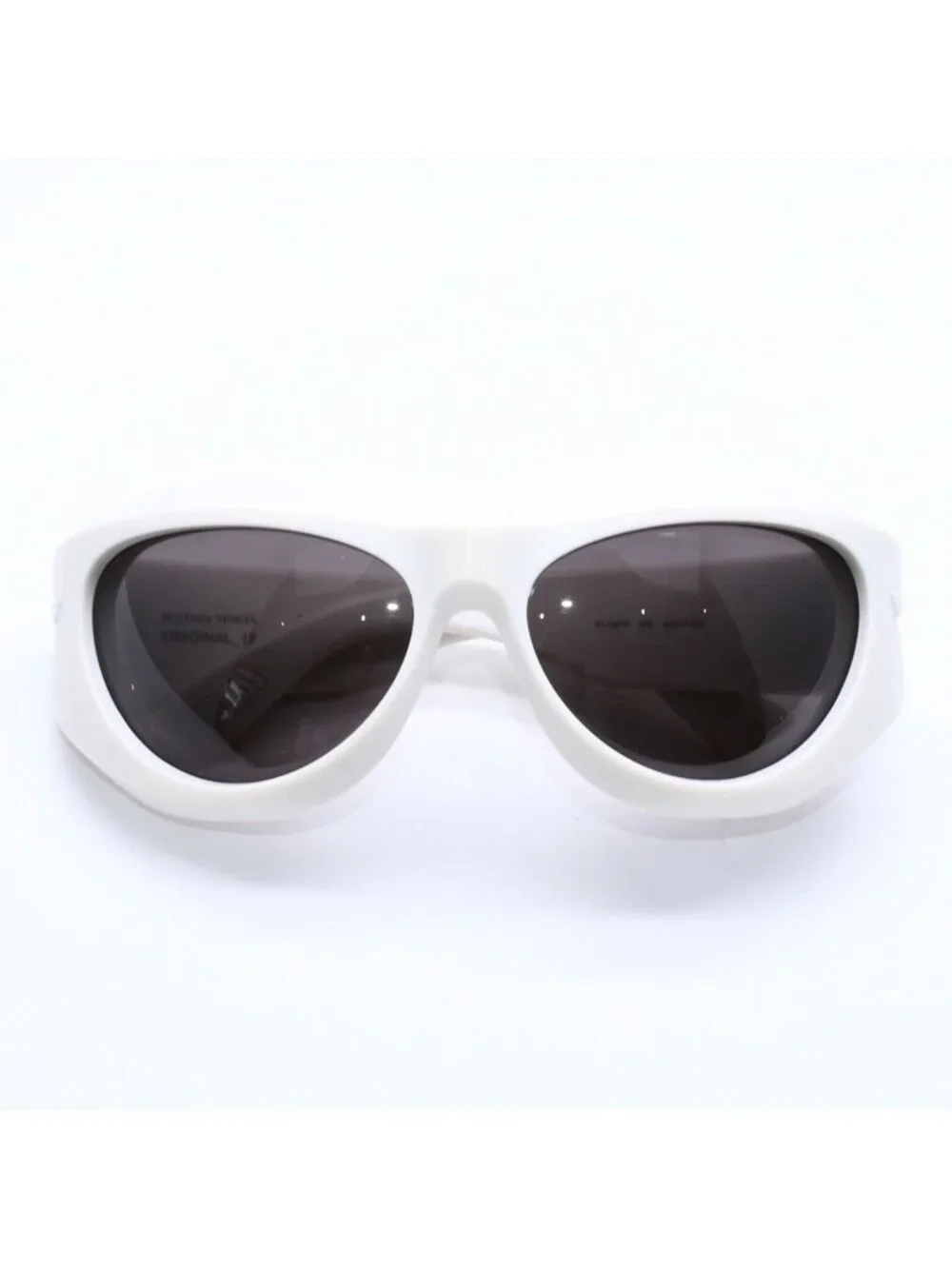 Bottega Veneta Shield Sunglasses Eyewear 63 Acetate White